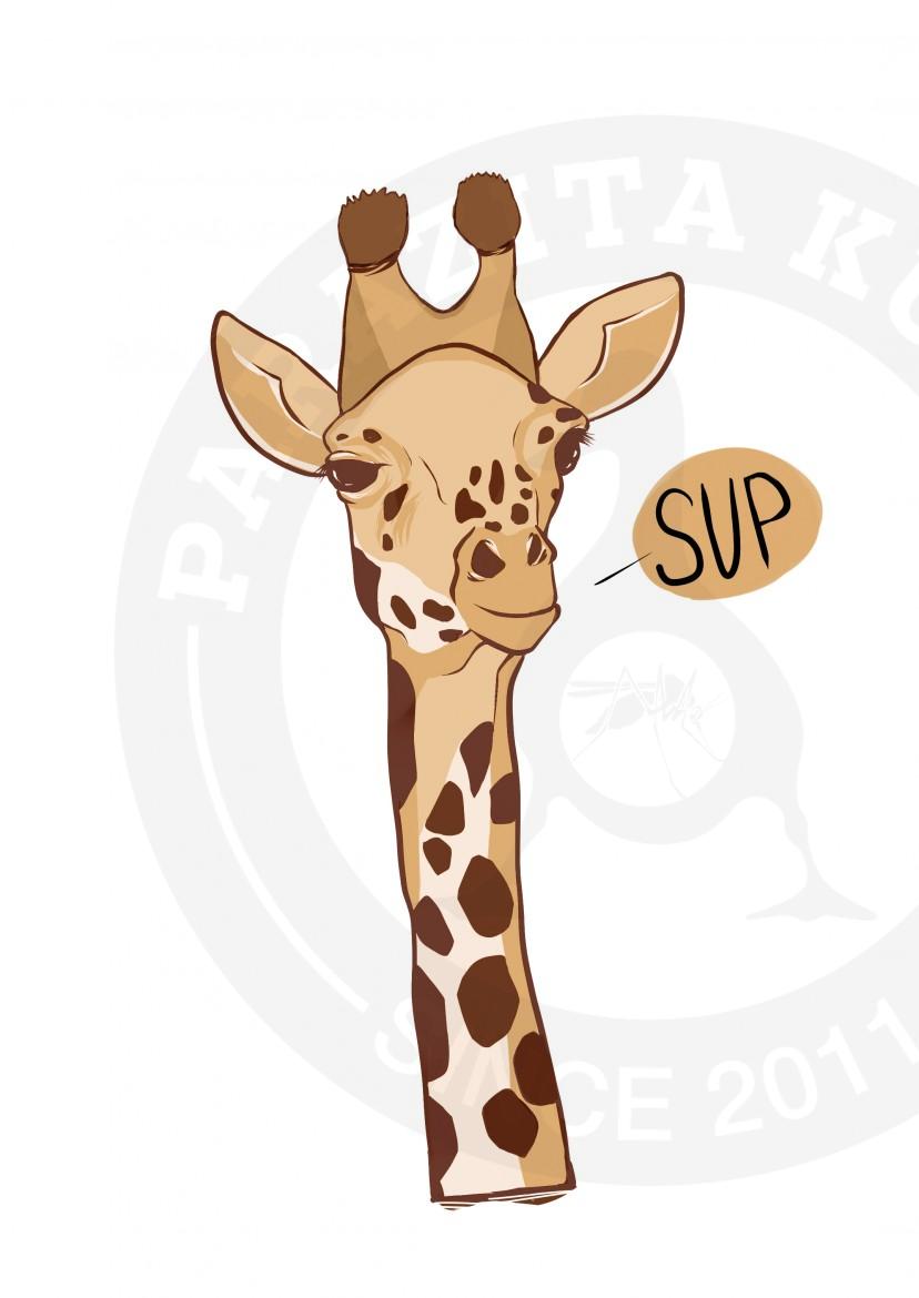 Наклейка (стикер) Жирафы