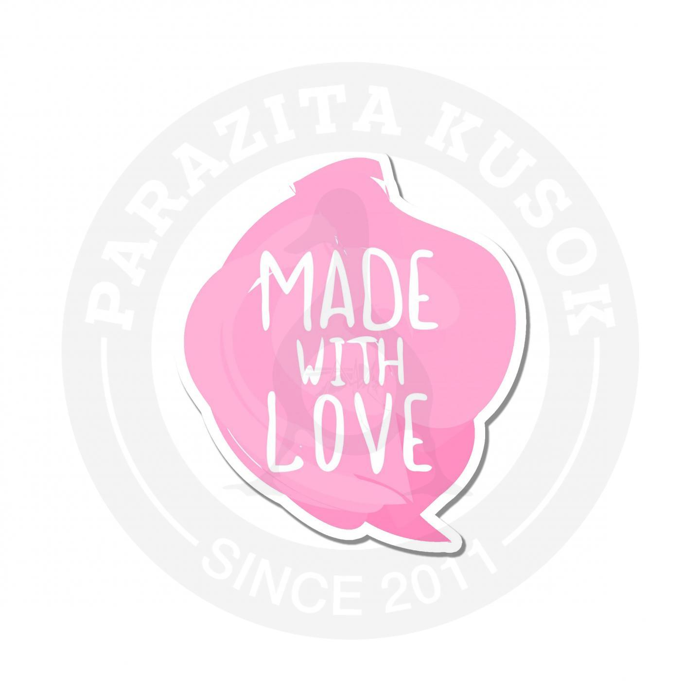 Made with love. Наклейка made with Love. Наклейки 